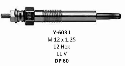 Свеча накаливания (NGK: 8838)